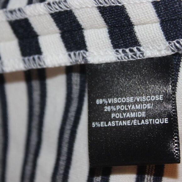 LAFAYETTE 148 Black and White Striped Midi Dress Women Size Small - Picture 7 of 13